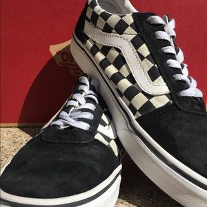*USED* VANS “Primary Checked Old Skool” Sneakers